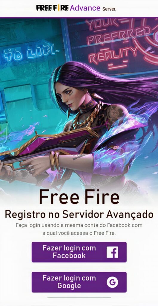 Código de ativação do Free Fire Advance Server em setembro de 2021