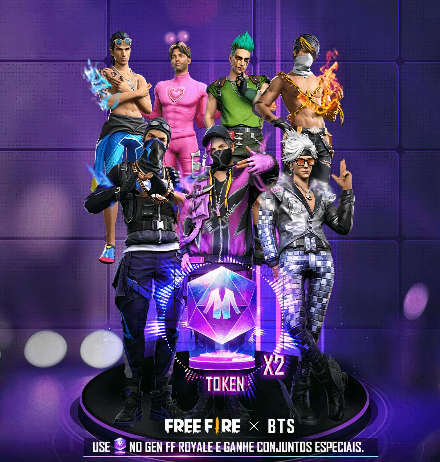 Free Fire: BTS cria skins; confira, free fire