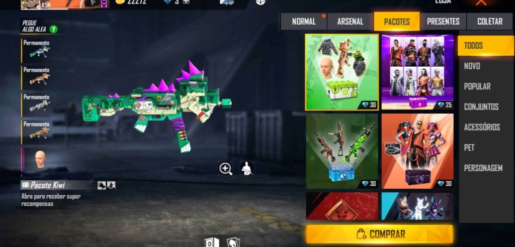 Free Fire: novo evento de recarga de diamantes traz skin Panela